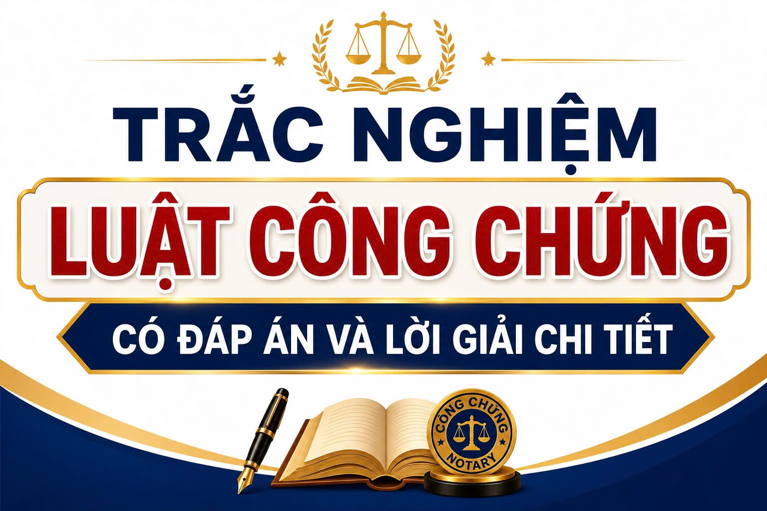 Đề thi trắc nghiệm ôn thi Công chứng năm 2026 - Phần 8