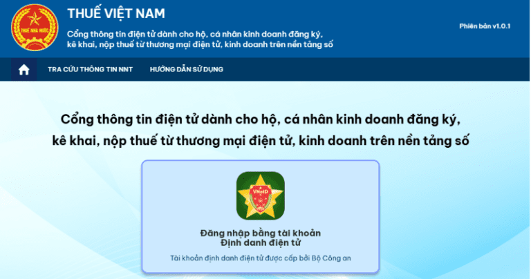 Triển khai Cổng thông tin điện tử đăng ký thuế cho hộ, cá nhân kinh doanh trên nền tảng số