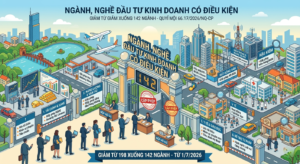 Danh mục 142 ngành nghề đầu tư kinh doanh có điều kiện từ ngày 01/7/2026