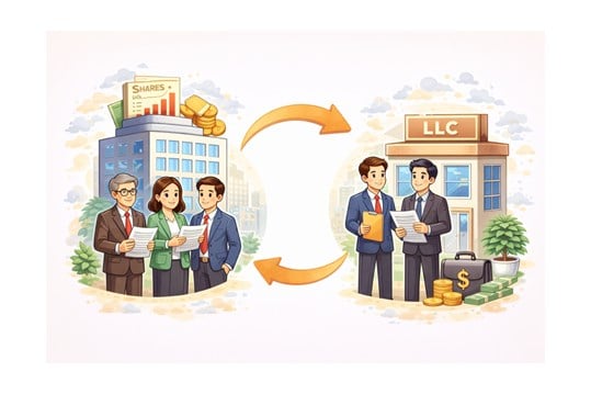 Phương thức chuyển đổi công ty cổ phần thành công ty trách nhiệm hữu hạn hai thành viên