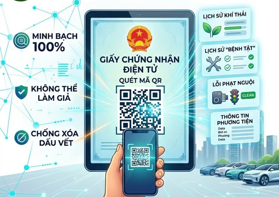Chính thức 'xóa sổ' giấy chứng nhận đăng kiểm