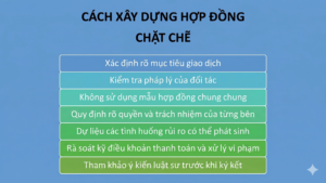 Cách xây dựng, soạn thảo hợp đồng chặt chẽ